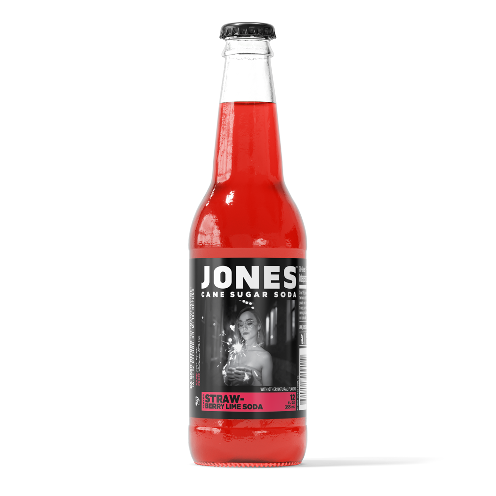 Strawberry Lime Cane Sugar Soda